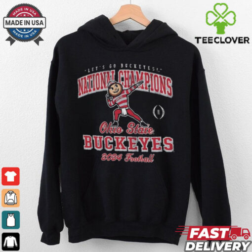 Official Ohio State Buckeyes College Football Playoff 2024 Let’s Go Buckeyes National Champions Mascot t shirt