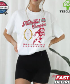 Official Ohio State Buckeyes College Football Playoff 2024 National Champions Oatmeal Mascot t shirt