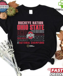 Official Ohio State Buckeyes College Football Playoff 2024 National Champions Slogan T Shirts