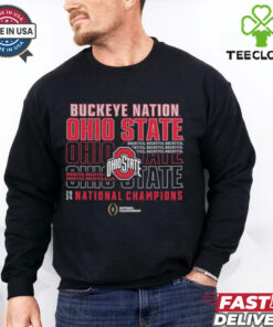 Official Ohio State Buckeyes College Football Playoff 2024 National Champions Slogan T Shirts