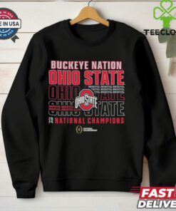 Official Ohio State Buckeyes College Football Playoff 2024 National Champions Slogan T Shirts
