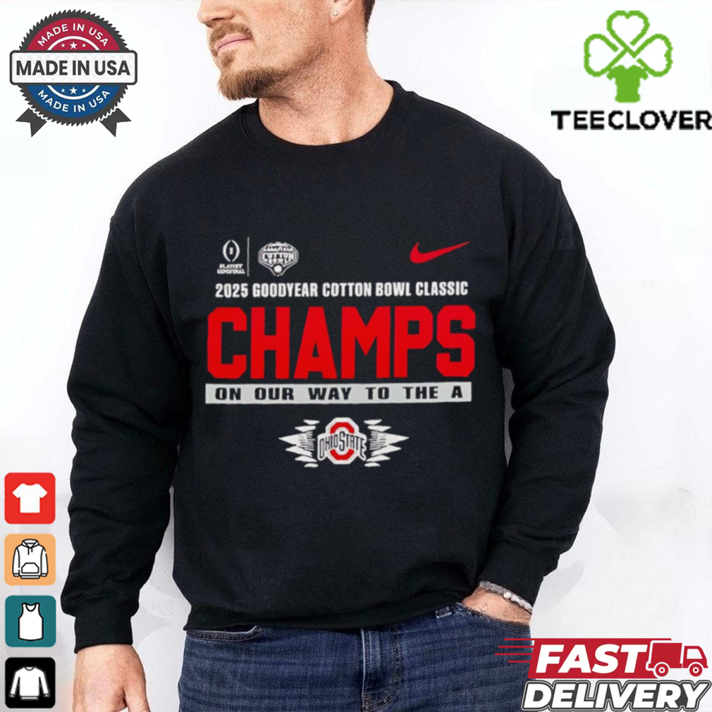 Official Ohio State Buckeyes College Football Playoff 2025 Cotton Bowl Champions logo shirt Official Ohio State Buckeyes College Football Playoff 2025 Cotton Bowl Champions logo shirt