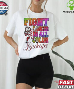 Official Ohio State Buckeyes Fight Cancer In All Color Shirt