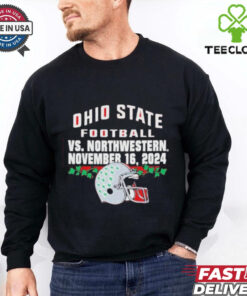 Official Ohio State Buckeyes Football Vs Northwestern Wildcats November 16 2024 shirt