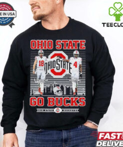 Official Ohio State Buckeyes Jeremiah Smith Jaylen McClain Go Bucks T Shirt