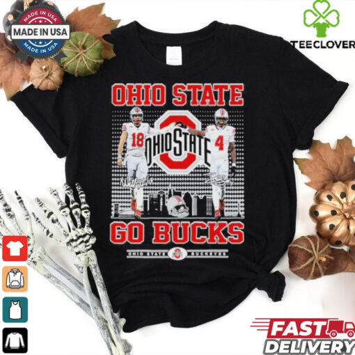 Official Ohio State Buckeyes Jeremiah Smith Jaylen McClain Go Bucks T Shirt