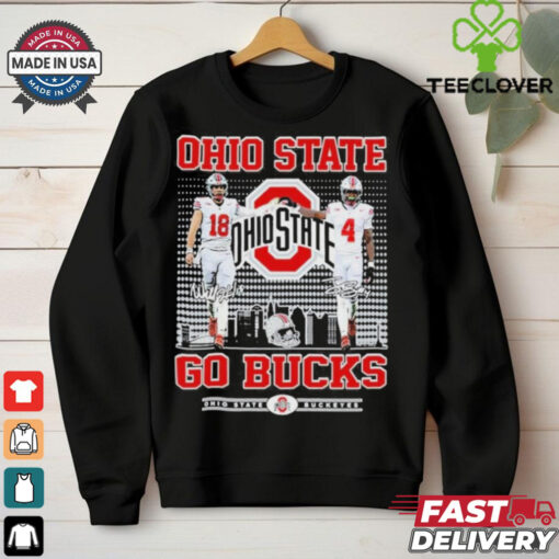 Official Ohio State Buckeyes Jeremiah Smith Jaylen McClain Go Bucks T Shirt