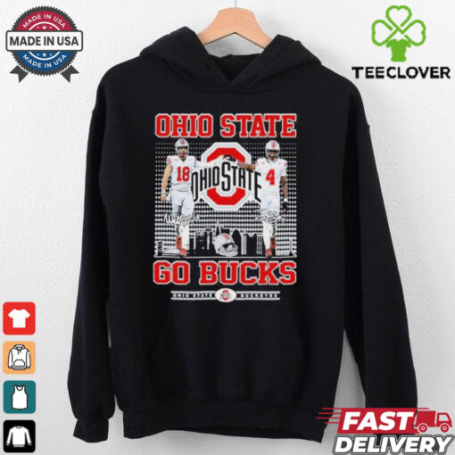 Official Ohio State Buckeyes Jeremiah Smith Jaylen McClain Go Bucks T Shirt
