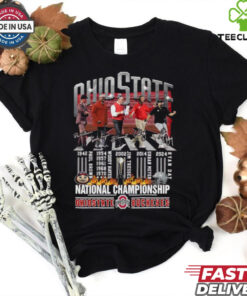 Official Ohio State Buckeyes Paul Brown Woody Hayes Jim Tressel Urban Meyer And Ryan Day National Championship Signatures Coach T shirts