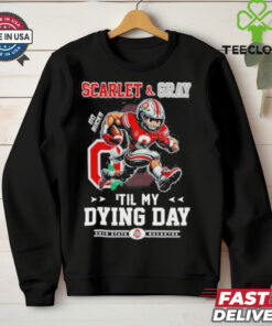 Official Ohio State Buckeyes Scarlet And Gray Til My Dying Day T Shirt 2 Official Ohio State Buckeyes Scarlet And Gray Til My Dying Day T Shirt