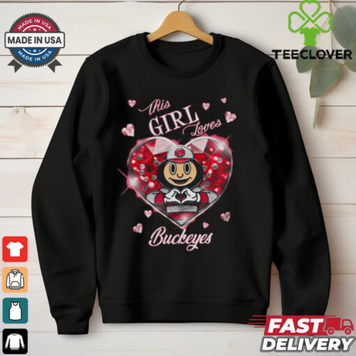 Official Ohio State Buckeyes This Girl Loves Buckeyes True Love 2025 Shirt