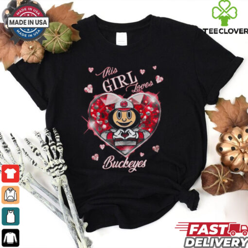 Official Ohio State Buckeyes This Girl Loves Buckeyes True Love 2025 Shirt