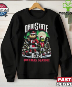 Official Ohio State Buckeyes Tis The Buckmas Season Christmas 2024 Shirt 1 Official Ohio State Buckeyes Tis The Buckmas Season Christmas 2024 Shirt