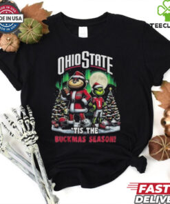 Official Ohio State Buckeyes Tis The Buckmas Season Christmas 2024 Shirt 2 Official Ohio State Buckeyes Tis The Buckmas Season Christmas 2024 Shirt