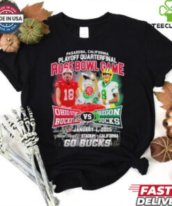 Official Ohio State Buckeyes Vs Oregon Ducks 2025 Go Bucks Shirt