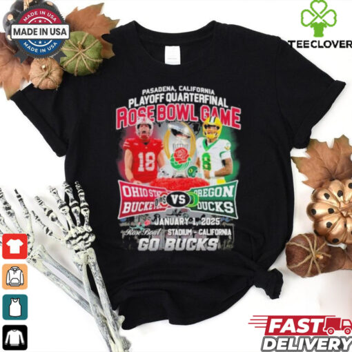 Official Ohio State Buckeyes Vs Oregon Ducks 2025 Go Bucks Shirt