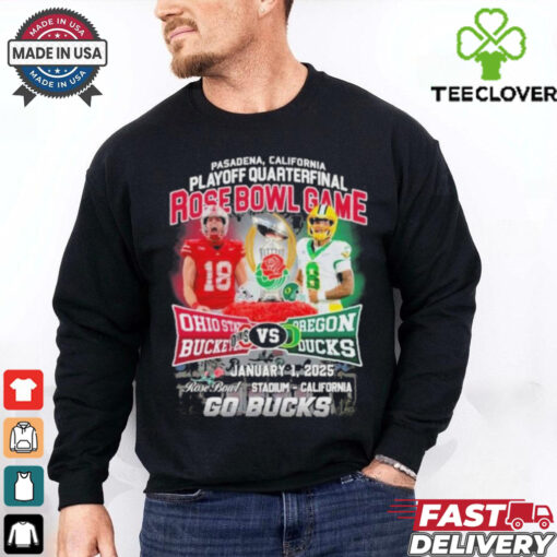 Official Ohio State Buckeyes Vs Oregon Ducks 2025 Go Bucks Shirt