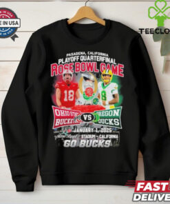 Official Ohio State Buckeyes Vs Oregon Ducks 2025 Go Bucks Shirt
