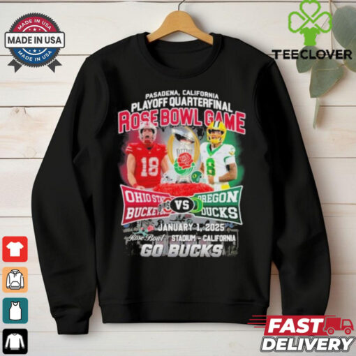Official Ohio State Buckeyes Vs Oregon Ducks 2025 Go Bucks Shirt