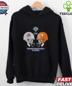 Official Ohio State Buckeyes vs Texas Longhorns Skull Head To Head Helmet Goodyear Cotton Bowl Classic CFP Semifinal NCAA Season 2024 2025 Shirt