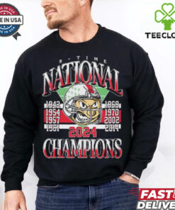 Official Ohio State Buckeyes win Notre Dame Fighting Irish Brutus 9 Time National Champions College Football Playoff 1942 2024 t shirt