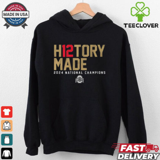 Official Ohio State Buckeyes win Notre Dame Fighting Irish College Football H12TORY Made 2024 National Champions t shirt