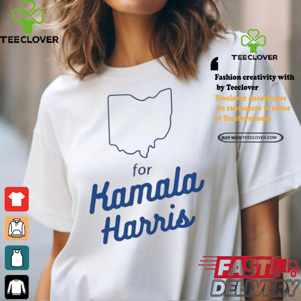 Official Ohio for Kamala Harris map T shirt Official Ohio for Kamala Harris map T shirt