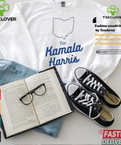 Official Ohio for Kamala Harris map T shirt