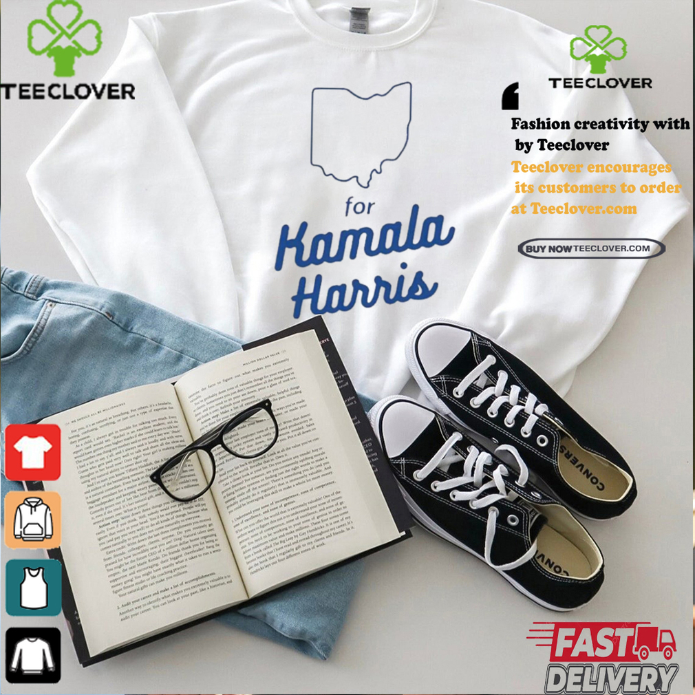 Official Ohio for Kamala Harris map T shirt Official Ohio for Kamala Harris map T shirt