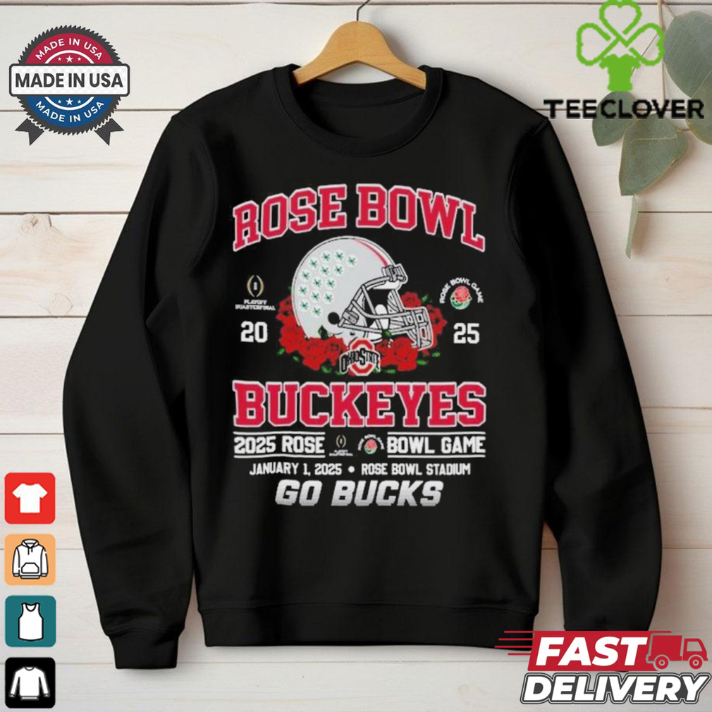 Official Ohio state buckeyes rose bowl game 2025 go bucks T shirt Official Ohio state buckeyes rose bowl game 2025 go bucks T shirt