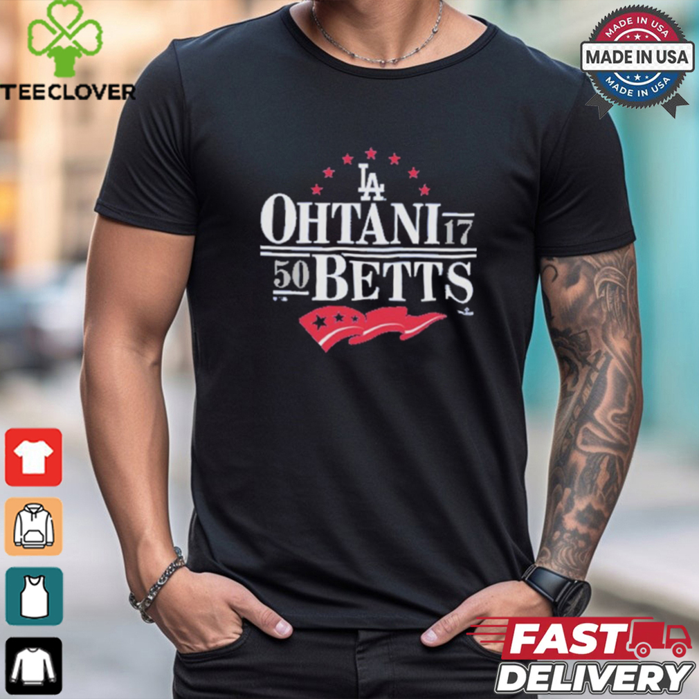 Official Ohtani Betts Los Angeles Dodgers MLB Multi Player ’47 Franklin Shirt Official Ohtani Betts Los Angeles Dodgers MLB Multi Player ’47 Franklin Shirt