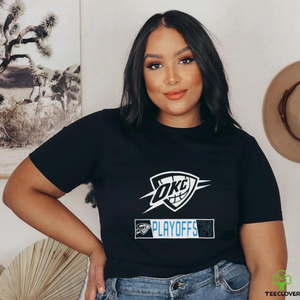 Official Oklahoma City Thunder 2024 Playoffs Logo shirt Official Oklahoma City Thunder 2024 Playoffs Logo shirt