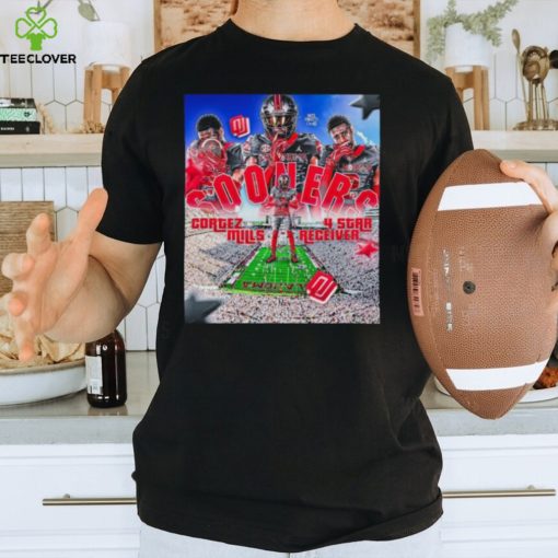 Official Oklahoma Sooners Gortez Milis 4 Star Receiver Shirt