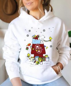 Official Oklahoma Sooners Santa Snoopy Wish You A Merry Christmas T Shirt
