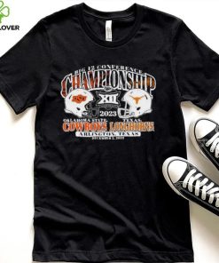 Official Oklahoma State Cowboys Vs Texas Longhorns 2023 Big 12 Conference Championship Bound Head To Head Shirt