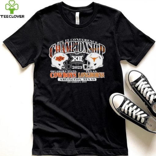 Official Oklahoma State Cowboys Vs Texas Longhorns 2023 Big 12 Conference Championship Bound Head To Head Shirt