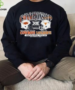 Official Oklahoma State Cowboys Vs Texas Longhorns 2023 Big 12 Conference Championship Bound Head To Head Shirt