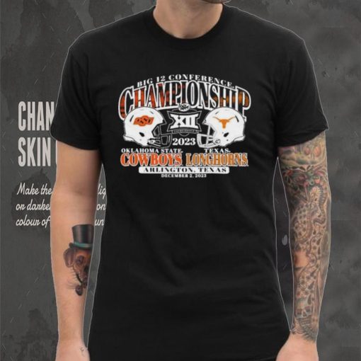 Official Oklahoma State Cowboys Vs Texas Longhorns 2023 Big 12 Conference Championship Bound Head To Head Shirt