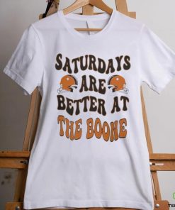 Official Oklahoma State Football Saturdays Are Better At The Boone 2023 Helmet Shirt