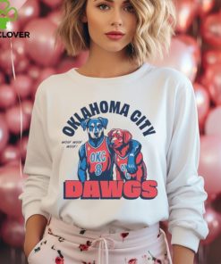 Official Oklahoma city dawgs woof woof woof basketball shirt