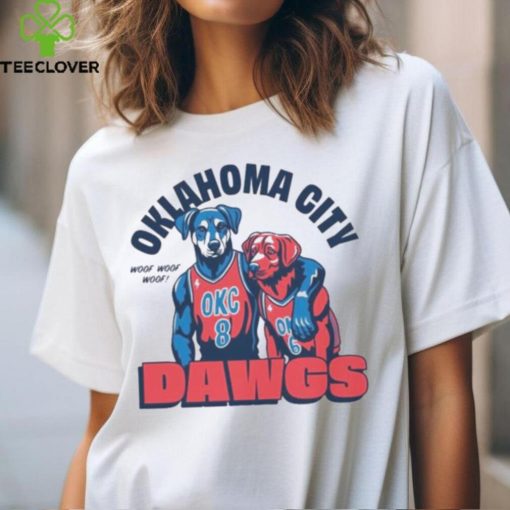 Official Oklahoma city dawgs woof woof woof basketball shirt