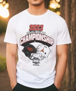 Official Oklahoma state Cowboys vs Texas longhorns 2023 big 12 Football championship head to head T shirt
