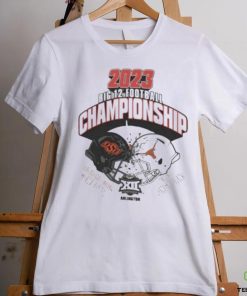Official Oklahoma state Cowboys vs Texas longhorns 2023 big 12 Football championship head to head T shirt