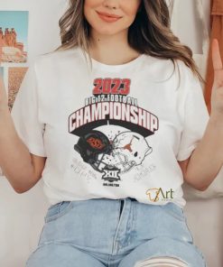 Official Oklahoma state Cowboys vs Texas longhorns 2023 big 12 Football championship head to head T shirt
