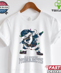 Official Old Dominion Monarchs Dabbing Santa Claus Ugly Christmas Light shirt
