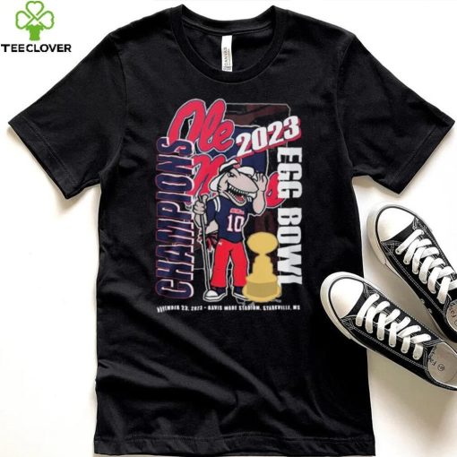 Official Ole Miss Rebels Mascot 2023 Egg Bowl Champions Shirt