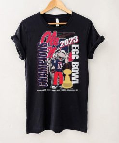 Official Ole Miss Rebels Mascot 2023 Egg Bowl Champions Shirt