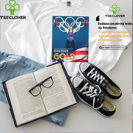 Official Olivia Reeves Team USA Gold Medal Weightlifting Women’s 71kg Paris Olympic 2024 Poster t shirt