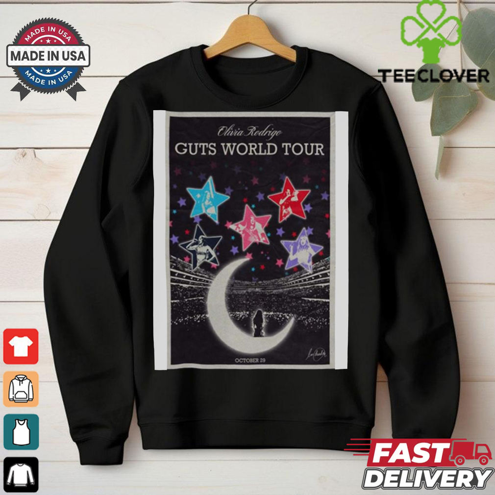 Official Olivia Rodrigo Oct 29 2024 Guts World Tour Poster Shirt Official Olivia Rodrigo Oct 29 2024 Guts World Tour Poster Shirt