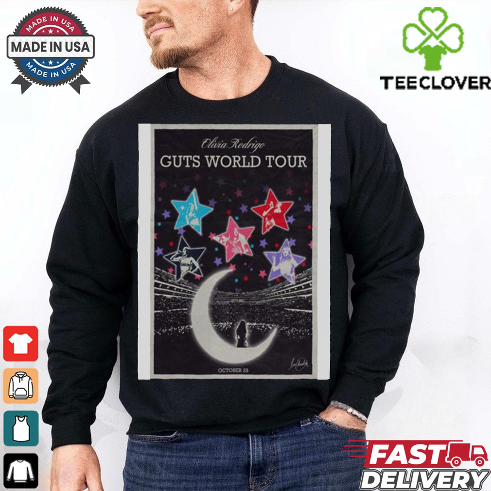 Official Olivia Rodrigo Oct 29 2024 Guts World Tour Poster Shirt Official Olivia Rodrigo Oct 29 2024 Guts World Tour Poster Shirt